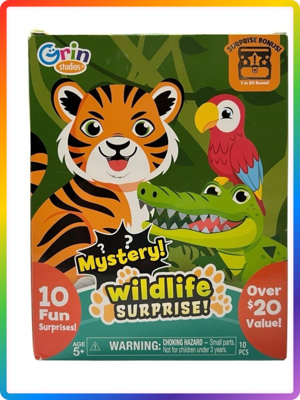 Grin Studios Wildlife Surprise Mystery Box 10 Surprises